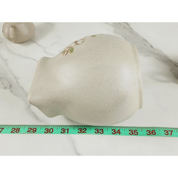 The Pigeon Forge Pottery Dogwood Floral Pitcher Jug Creamer Sugar Bowl x3 Vtg - Picture 15 of 16